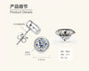 Wholesale Moissanite Earrings S925 Silver Geometric Style Electroplated For Women