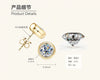 Wholesale Moissanite Earrings S925 Silver Geometric Style Electroplated For Women