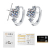 Wholesale Moissanite Earrings S925 Sterling Silver Niche Design Set With Diamonds