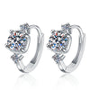 Wholesale Moissanite Earrings S925 Sterling Silver Niche Design Set With Diamonds