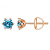 Wholesale Moissanite Earrings S925 Sterling Silver Rose Gold Round Love Design For Women Classic Style