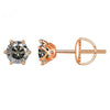 Wholesale Moissanite Earrings S925 Sterling Silver Rose Gold Round Love Design For Women Classic Style