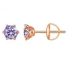 Wholesale Moissanite Earrings S925 Sterling Silver Rose Gold Round Love Design For Women Classic Style