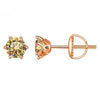 Wholesale Moissanite Earrings S925 Sterling Silver Rose Gold Round Love Design For Women Classic Style