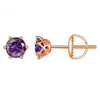 Wholesale Moissanite Earrings S925 Sterling Silver Rose Gold Round Love Design For Women Classic Style