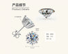 Wholesale Moissanite Earrings Silver Simple Style With Constellation Heart Fruit And Other Patterns Electroplated