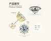 Wholesale Moissanite Earrings Silver Simple Style With Constellation Heart Fruit And Other Patterns Electroplated