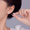Wholesale Moissanite Earrings 925 Sterling Silver Highend Style With Letter Pattern Set With Diamonds