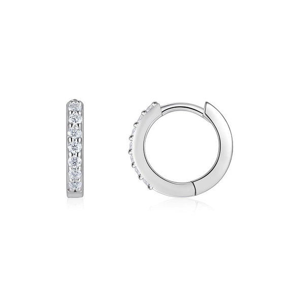 Wholesale Moissanite Earrings 925 Sterling Silver Ushaped Geometric Fashion Inlay Style For Women