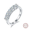 Wholesale Moissanite Fivestar Geometric Simple Fashion Ring Jewelry In S925 Silver With Electroplating