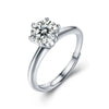 Wholesale Moissanite Geometric Ring 925 Sterling Silver Electroplated For Women