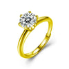 Wholesale Moissanite Geometric Ring 925 Sterling Silver Electroplated For Women