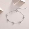 Wholesale Moissanite Inlaid Fiveflower Geometric Style S925 Silver Bracelet Light Luxury Highend