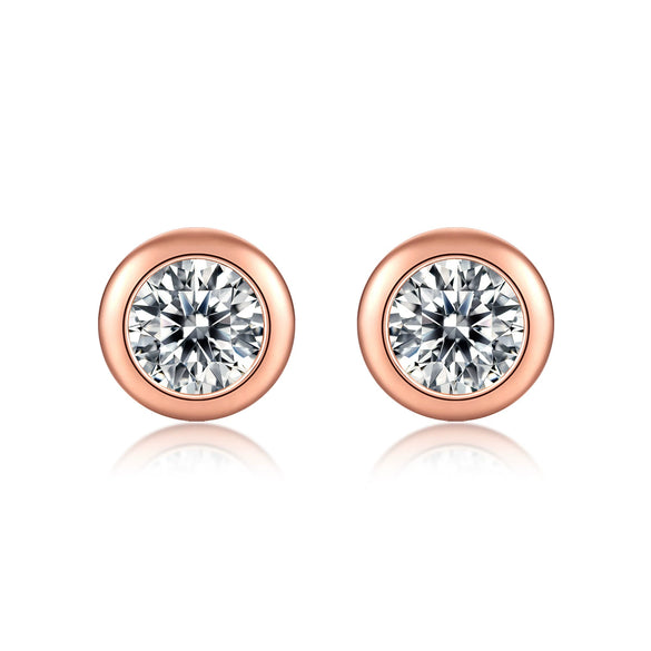 Wholesale Moissanite Inlaid Geometric S925 Silver Stud Earrings For Women