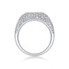 Wholesale Moissanite Inlaid 925 Silver Geometric Fashion Light Luxury Ring For Children