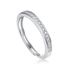 Wholesale Moissanite Inlaid 925 Silver Geometric Minimalist Unisex Couple Ring
