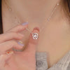 Wholesale Moissanite Necklace S925 Sterling Silver Geometric Mobius Women's Fashion Necklace