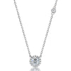 Wholesale Moissanite Necklace 925 Silver Geometric Fashion Ochain For Women