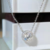 Wholesale Moissanite Necklace 925 Sterling Silver Geometric Style Ochain For Women