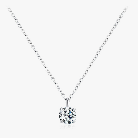 Wholesale Moissanite Necklace 925 Sterling Silver Geometric Style Seiko Women's Clavicle Chain