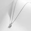 Wholesale Moissanite Necklace 925 Sterling Silver Geometric Style Seiko Women's Clavicle Chain