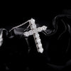 Wholesale Moissanite Necklace 925 Sterling Silver Old Money Style Cross Clavicle Chain For Women