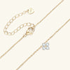 Wholesale Moissanite Necklace With Fourleaf Clover Design S925 Sterling Silver Electroplated Ochain For Women Geometric Style