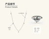 Wholesale Moissanite Necklace With 925 Silver Pendant Geometric Style Electroplated Ochain