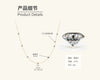 Wholesale Moissanite Necklace With 925 Silver Pendant Geometric Style Electroplated Ochain