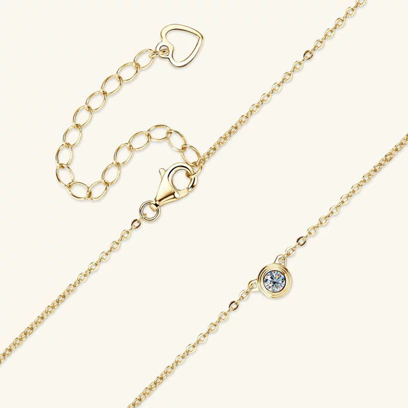 Wholesale Moissanite Pendant Necklace 925 Silver Geometric Style Electroplated Ochain For Women