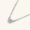 Wholesale Moissanite Pendant Necklace 925 Silver Geometric Style Electroplated Ochain For Women