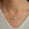 Wholesale Moissanite Pendant Necklace 925 Sterling Silver Four Claw Setting With Flower Pattern 14K Gold Plated