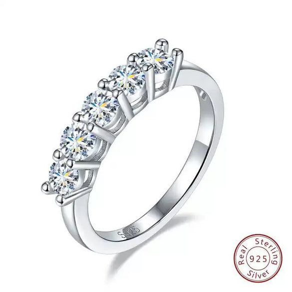 Wholesale Moissanite Ring For Women In Geometric Style With Pt950 Platinum 18K Gold And S925 Silver Electroplated