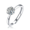 Wholesale Moissanite Ring S925 Silver Geometric Light Luxury Inlay Female Unisex