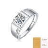 Wholesale Moissanite Ring S925 Silver Geometric Light Luxury Inlay Female Unisex