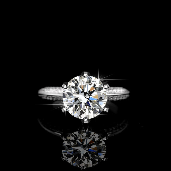 Wholesale Moissanite Ring S925 Sterling Silver Light Luxury Bow Design Ring For Women