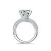 Wholesale Moissanite Ring S925 Sterling Silver Light Luxury Bow Design Ring For Women
