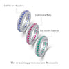 Wholesale Moissanite Ring 925 Silver Fashion Geometric Style Set With Diamonds For Women