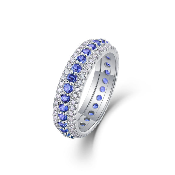 Wholesale Moissanite Ring 925 Silver Fashion Geometric Style Set With Diamonds For Women