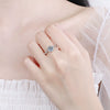 Wholesale Moissanite Ring Simulation Diamond Ring S925 Sterling Silver Classic Sixclaw Star Ring Electroplated
