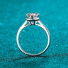 Wholesale Moissanite Ring Simulation Diamond Ring S925 Sterling Silver Classic Sixclaw Star Ring Electroplated