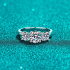 Wholesale Moissanite Ring 925 Sterling Silver Geometric Fashion Electroplated For Women