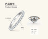 Wholesale Moissanite Ring Women's 925 Sterling Silver Niche Design Geometric Electroplated