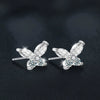 Wholesale Moissanite S925 Sterling Silver Animal Butterfly Simple Style Women's Earrings