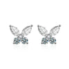 Wholesale Moissanite S925 Sterling Silver Animal Butterfly Simple Style Women's Earrings