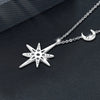 Wholesale Moissanite S925 Sterling Silver Star Pendant Necklace Set With Diamonds Simple Design