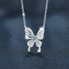 Wholesale Moissanite 925 Silver Animalpatterned Light Luxury Butterfly Pendant Necklace