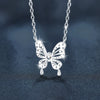 Wholesale Moissanite 925 Silver Animalpatterned Light Luxury Butterfly Pendant Necklace