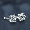 Wholesale Moissanite 225 Silver Geometric Electroplated Earrings