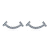 Wholesale Moissanite Smiley Earrings 925 Sterling Silver Geometric Ushape Electroplated For Women